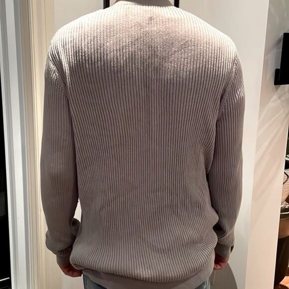 Nordstrom large v neck ribbed cardigan sweater large - Picture 3 of 3